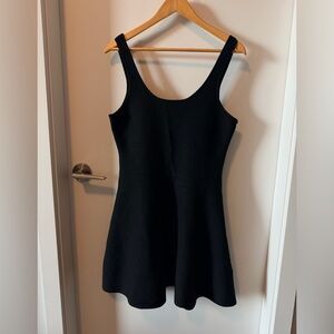 Little Black Ribbed Dress